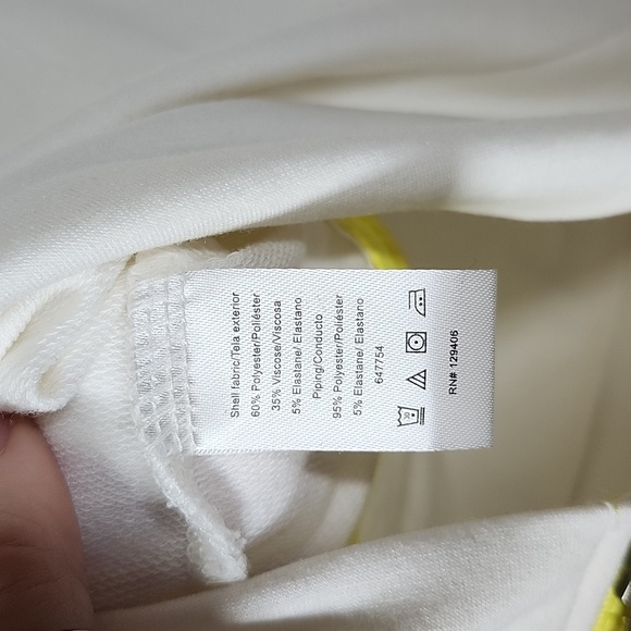 Venus asymmetrical zip up long sleeve top cowl turtleneck athletic wear Women M - Picture 7 of 8